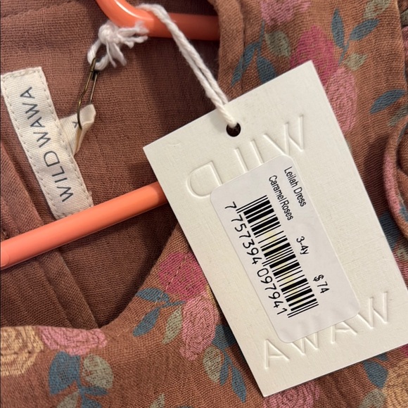 Floral Patterned Kids Dress - Picture 2 of 2